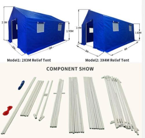 Durable Oxford Outdoor Heavy Duty Waterproof emergency Disaster Relief Tent