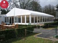 Big Capacity Outdoor Wedding Tents With Glass Walls And Luxury Decoration For Permanent Tent Using