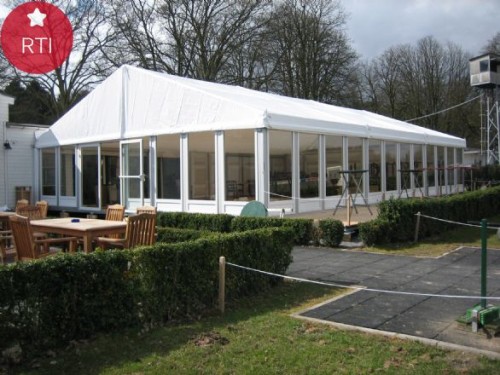 Big Capacity Outdoor Wedding Tents With Glass Walls And Luxury Decoration For Permanent Tent Using