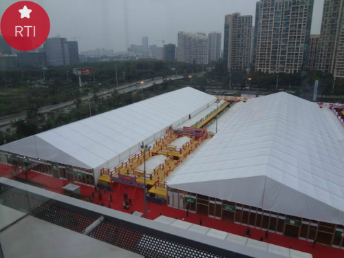 Large Durable Supermarket Big Tent With Solid Wall System For Outdoor Shopping